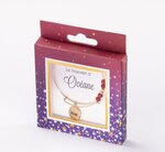 Bracelet oceane avec perles rouges