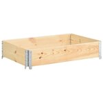 vidaXL Jardinière surélevée 50x100 cm Bois de pin solide