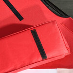 Bain de soleil pliable transat inclinable 4 positions chaise longue de lecture 3 coussins fournis rouge