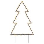 vidaXL Décoration lumineuse arbre de Noël avec piquets 115 LED 90 cm