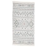 vidaXL Tapis Beige et bleu 100x300 cm Coton