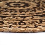 vidaXL Napperons 6 Pièces Marron foncé 38 cm Rond Jute
