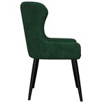 vidaXL Chaises à manger lot de 4 vert velours