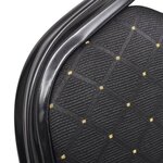 vidaXL Chaises à manger lot de 30 noir tissu