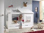 LIO Lit cabane 90x200cm + Lit gigogne