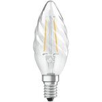 Osram ampoule led flamme torsadée clair filament 2 5w=25 e14 chaud