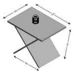 Fmd table basse blanc