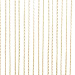 vidaXL Rideau en fils 2 Pièces 100 x 250 cm Crème