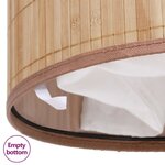 vidaXL Panier à linge rond Bambou naturel