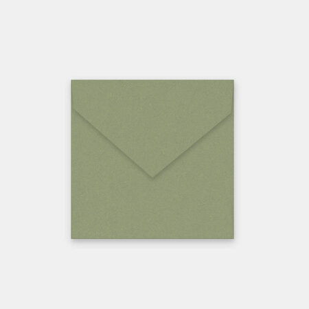 Lot de 50 enveloppes 140x140 mm kraft olive