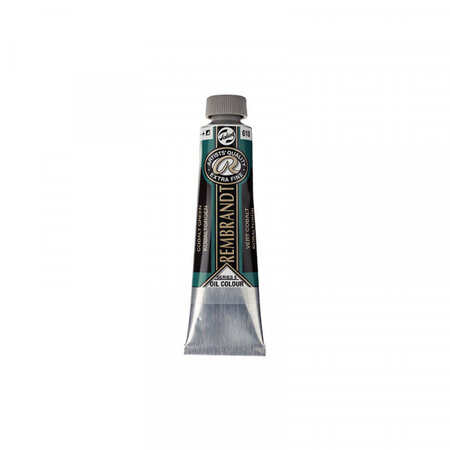 Peinture à l'huile extra-fine en tube vert de cobalt 40ml - rembrandt