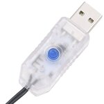 vidaXL Guirlande LED avec 300 LED Blanc chaud 30 m PVC