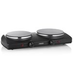 Princess Plaque de cuisson double vitrocéramique 2000 W Noir