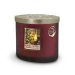 Bougie ellipse 2 mèches heart and home noël au coin du feu