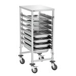 Chariot gastronorme 7 tiroirs - bartscher -  - plastique 450x620x1010mm
