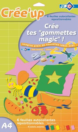cree'up 6 feuilles A4 repositionnables pour créer des gommettes JPC