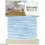 Cordon en Tricotin tout fait Bleu Pastel ø5mm x 5m