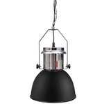 vidaXL Plafonnier métallique 2 Pièces Hauteur réglable Moderne Noir
