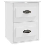 vidaXL Table de chevet murale blanc 41 5x36x53 cm