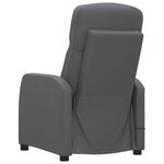 vidaXL Fauteuil de massage Anthracite Similicuir