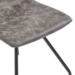 vidaXL Chaises à manger lot de 2 marron foncé similicuir