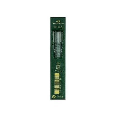 Boite de 10 mines TK 9071, noir profond, dureté: H FABER-CASTELL