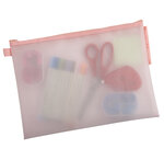 Pochette À Fermeture Éclair En Plastique Souple Chromaline Pastel - A4 - X 12 - Exacompta