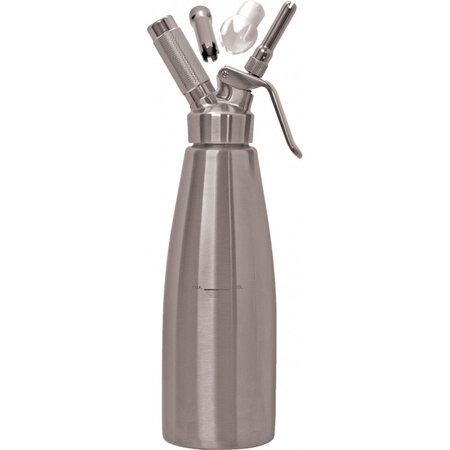 Siphon inox a crème chantilly 1l - l2g -  - inox x330mm