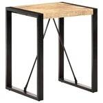vidaXL Table de salle à manger 60x60x75cm Bois de manguier massif brut