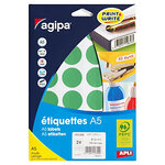 400 Étiquettes Rouge Ø 24