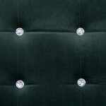 vidaXL Canapé 2 places avec accoudoirs Vert foncé Chrome et velours