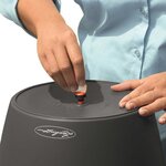 LECHUZA Jardinière Classico 28 LS ALL-IN-ONE Charbon métallique 16043