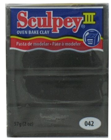 Pâte Sculpey III Noir - Sculpey