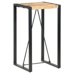 vidaXL Table de bar 60x60x110 cm Bois de manguier massif