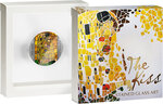 Monnaie en argent 10 cedis g 62.2 (2 oz) millésime 2023 stained glass art kiss