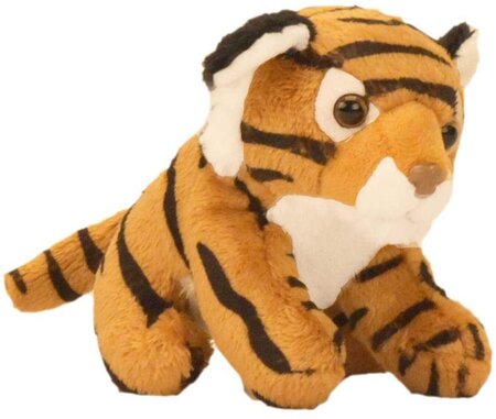 Peluche Tigre De 15 Cm Jaune Noir