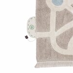 Tapis de jeu enfant lavable en coton - circuit voiture - 120 x 170 cm
