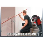 Einhell niveau laser à faisceaux croisés tc-ll 2 rouge