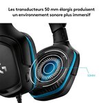 LOGITECH Casque Gaming Filaire G432 avec son surround 7.1