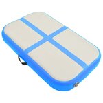 vidaXL Tapis gonflable de gymnastique avec pompe 60x100x10 cm PVC Bleu