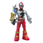 Power Rangers - Pack Figurines Battle Attacker Ranger Rouge VS Doom Snake - 15 cm