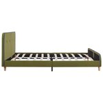 vidaXL Cadre de lit Vert Tissu 180 x 200 cm