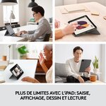 Clavier et étui - tablette - logitech - combo touch ipad pro 11 - apple