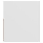 vidaXL Meuble TV avec lumières LED blanc 90x35x40 cm