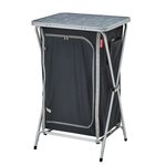 TRIGANO Meuble de rangement pliant - Gris et noir