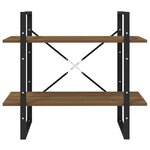 vidaXL Bibliothèque 2 niveaux Chêne marron80x30x70cm Bois d'ingénierie
