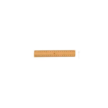 Double décimètre en bois naturel - largeur 4 cm - certifié PEFC SAFETOOL