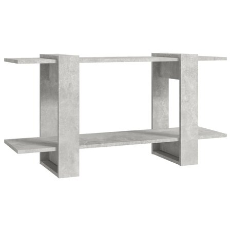 vidaXL Bibliothèque Gris béton 100x30x51 cm Bois d'ingénierie
