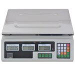 vidaXL Balance numérique 30 kg avec batterie rechargeable