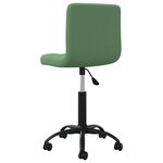 vidaXL Chaises pivotantes à manger lot de 4 vert foncé velours